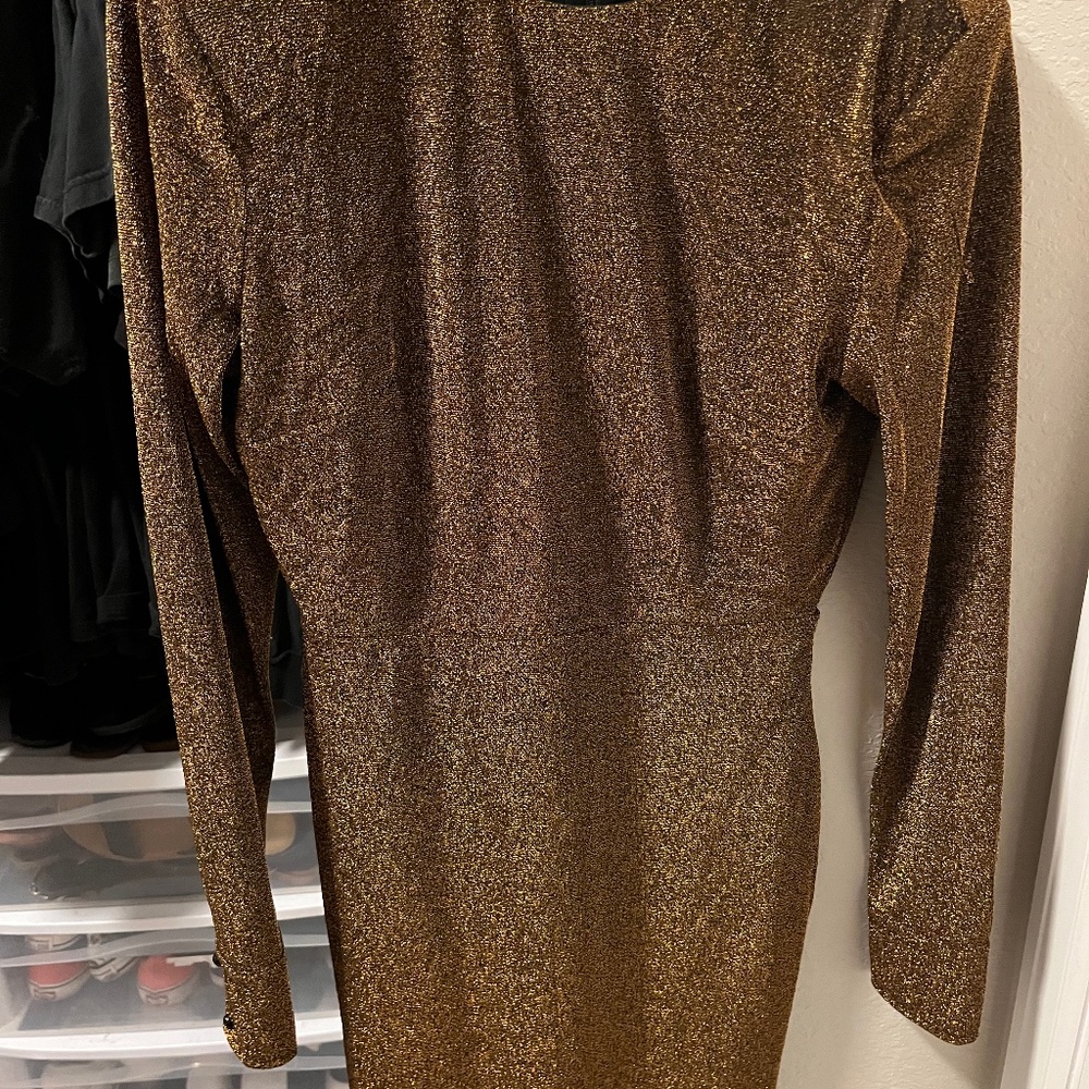 Gold sparkly dress